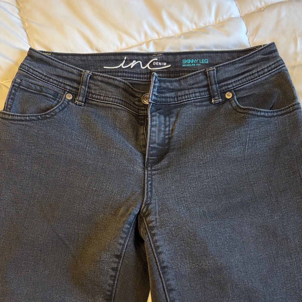 INC International Concepts Women's Skinny Jeans - Charcoal